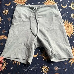 PINK 6" ADJUSTABLE WAIST RUCHED BIKER SHORTS